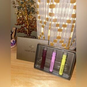 Versace Trio Perfume Set; Crystal Noir, Bright Crystal, and Yellow Diamond - NEW